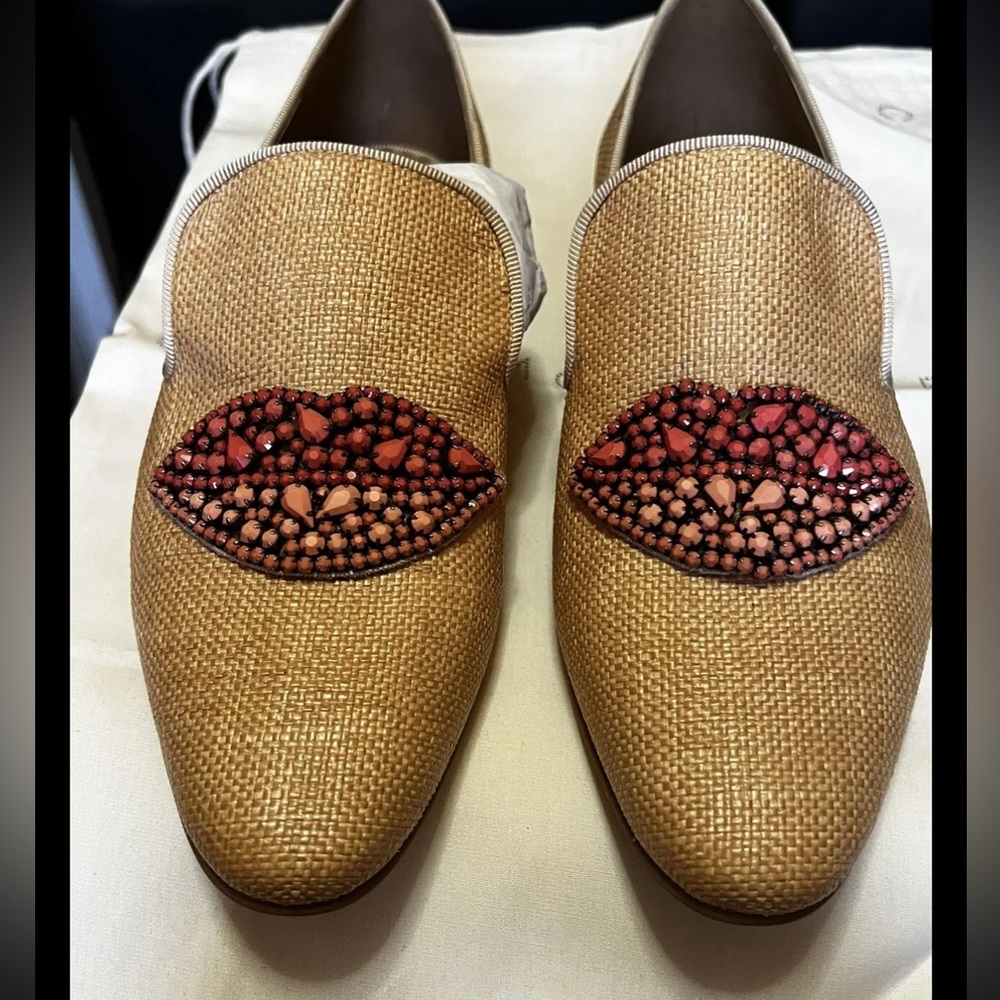 Brand New! Leather Stella McCartney Espadrilles With Stones Size 7